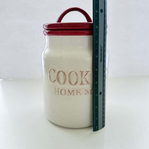 Martha Stewart Collection Holiday Homemade Cookies Jar 10x6 - Picture 6 of 7
